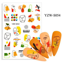 Load image into Gallery viewer, Water Decal Nail Art Decorations Nail Sticker Tattoo Full Cover Beauty Decals Manicure Supplies Accessories  Women Kids Girls Manicure Decoration Nail Art Supplies 3D Self-Adhesive Nail Decals Designer Nail Stickers for Acrylic Nails
