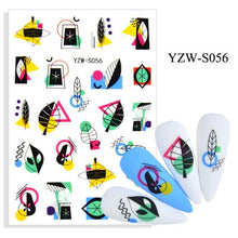 Load image into Gallery viewer, Water Decal Nail Art Decorations Nail Sticker Tattoo Full Cover Beauty Decals Manicure Supplies Accessories  Women Kids Girls Manicure Decoration Nail Art Supplies 3D Self-Adhesive Nail Decals Designer Nail Stickers for Acrylic Nails
