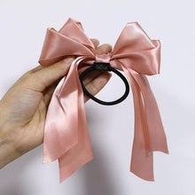 Load image into Gallery viewer, Bow-Knot Elastic Hair Bands Accessories Fashion Hair Band Long Ribbon Bow Ponytail Hair Tie Scrunchies Ponytail Holder Accessories for Women And Girls
