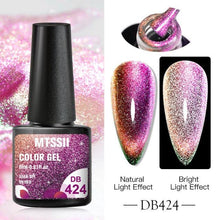 Load image into Gallery viewer, Popular Cat Eye Gel Nail Polish Magnetic Colorful UV Rainbow Gel Fashion Charming Effect Modern Design
