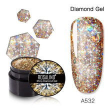 Load image into Gallery viewer, Luxury Modern Crystal Shiny Gel Nail Polish Painting Nails Art Design Diamond Manicure Gel Luxury Design For Women and Girls
