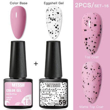 Load image into Gallery viewer, Luxury Gel Nail Polish Permanent Glossy Matte Egg Effect Elegant Stylish Eggshell Design For Women And Lady Nail Gel
