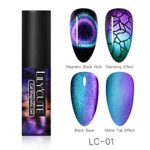 Load image into Gallery viewer, Modern Styllish Elegant 9D Cat Magnetic Nail Gel Polish UV LED  Permanent Elegant Colorful Charming Effect For Womens
