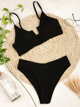 Load image into Gallery viewer, High Waist Bikinis Women Swimsuit Women High Waist Bikini Set Sports Bright Color Swimsuit Scoop Neck Cute Bathing Suit Swimwear Female Push Up Bikini Set Bathing Suit For Women
