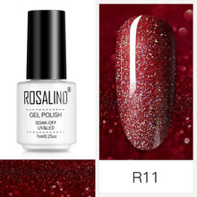 Load image into Gallery viewer, Luxury Womens Pink Shiny Nail Gel Polish Varnish Permanent UV Gel Popular High Quality Colorful Nail Polish

