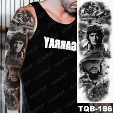 Load image into Gallery viewer, Full Women Man Realistic Waterproof Temporary Tattoo Tiger Stickers Luxury Big Design For Arm Thigh
