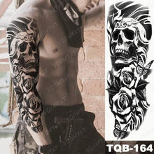 Load image into Gallery viewer, Full Women Man Realistic Waterproof Temporary Tattoo Tiger Stickers Luxury Big Design For Arm Thigh
