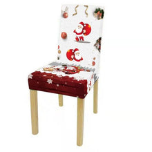 Load image into Gallery viewer, Dining Room Chair Protector Slipcovers Popular New Holiday Universal Size Christmas Printing Chair Cover Stretch Washable Detachable Seat Covers For Hotel Banquet Home Christmas Party
