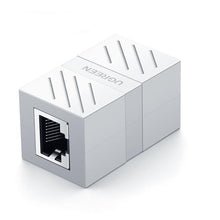 Load image into Gallery viewer, Elegant Small RJ45 Network Coupler Connector Cat7/6/5e Ethernet Adapter 8P8C Network Extender Extension Cable For Ethernet Cable Adapter Female To Female Black
