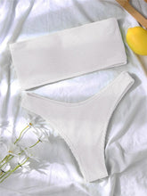 Load image into Gallery viewer, Women One-Shoulder Bikini Swimsuit Women Push Up Swimwear Women's Bathing Suit Comfortable Bikini Ribbed Two Piece Swimsuit Bikini Set Summer Bathing Suit Beach Wear Swimming Suit
