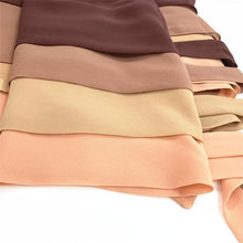 Load image into Gallery viewer, Plain Colorful Soft Lightweight Chiffon Elegant Hijab Scarf With Bandage Non-Slip Chiffon Echarpe Elegant Breathable Islam Long Hijabs Headband Fashion Turban Headwrap For Women
