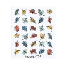 Load image into Gallery viewer, French Line Nail Water Decal Flower Marble Leaf Girl Stickers on Nails Water Ink Transfer Slider Nail Stickers Decor Kids Nails Art Decoration Nail Strips Shiny French Tip Guides Stickers French Nail Stickers Form Fringe Guides
