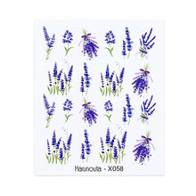 Load image into Gallery viewer, French Line Nail Water Decal Flower Marble Leaf Girl Stickers on Nails Water Ink Transfer Slider Nail Stickers Decor Kids Nails Art Decoration Nail Strips Shiny French Tip Guides Stickers French Nail Stickers Form Fringe Guides
