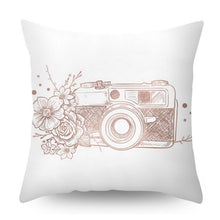 Load image into Gallery viewer, Nordic Style Pillow Covers Plant Letter Flower Geometric Sofa Cushion cover Headrest Pink Party Decorations Gift For Kids Geometric Decorative Throw Pillow Covers Square Cotton Cushion Covers Outdoor Sofa Home Pillow Covers
