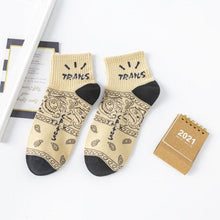 Load image into Gallery viewer, Black And White Embroidery Female Tide Socks Shallow Mouth Summer Cartoon Cow Cute Fashion Boat Socks Unisex Men And Women Cotton Ankle Socks
