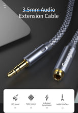 Load image into Gallery viewer, Audio Extension 3.5 mm Aux Cable Jack For Headphone Extender Cord
