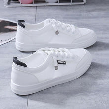 Load image into Gallery viewer, Women's White Casual Sneakers Spring  Summer Breathable Flats Solid Color Mesh Shoes Fashion White Flat Sneakers Women Workout Tennis Walking Gym Fashion Sneakers

