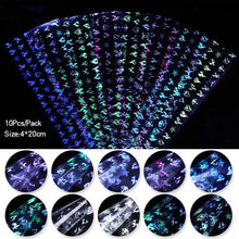 Load image into Gallery viewer, Nail Foils Marble Flower Series Iridescent Nail Art Transfer Sticker Paper Slider Nail Water Decal Design Manicures Decorations  Art Manicures Decoration New Gold Nail Transfer Foils for Nail Arts Nails Supply Holographic Effect Nail Art Foil Stickers Hol
