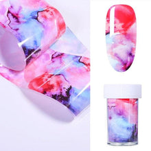 Load image into Gallery viewer, Nail Foils Marble Flower Series Iridescent Nail Art Transfer Sticker Paper Slider Nail Water Decal Design Manicures Decorations  Art Manicures Decoration New Gold Nail Transfer Foils for Nail Arts Nails Supply Holographic Effect Nail Art Foil Stickers Hol
