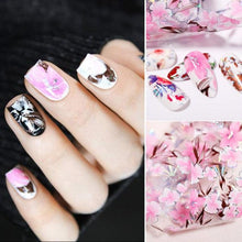 Load image into Gallery viewer, Nail Foils Marble Flower Series Iridescent Nail Art Transfer Sticker Paper Slider Nail Water Decal Design Manicures Decorations  Art Manicures Decoration New Gold Nail Transfer Foils for Nail Arts Nails Supply Holographic Effect Nail Art Foil Stickers Hol
