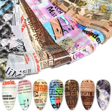 Load image into Gallery viewer, Nail Foils Marble Flower Series Iridescent Nail Art Transfer Sticker Paper Slider Nail Water Decal Design Manicures Decorations  Art Manicures Decoration New Gold Nail Transfer Foils for Nail Arts Nails Supply Holographic Effect Nail Art Foil Stickers Hol
