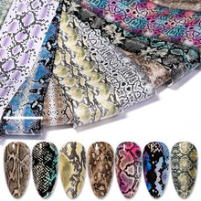 Load image into Gallery viewer, Nail Foils Marble Flower Series Iridescent Nail Art Transfer Sticker Paper Slider Nail Water Decal Design Manicures Decorations  Art Manicures Decoration New Gold Nail Transfer Foils for Nail Arts Nails Supply Holographic Effect Nail Art Foil Stickers Hol
