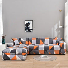 Load image into Gallery viewer, Elastic Sofa Covers for Living Room Stretch Slipcovers Sectional Couch Cover L Shape Corner Armchair Cover 1/2/3/4 Seater Slipcovers Elastic Stylish Printed Sectional Sofa Furniture Protector For Living Room
