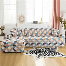Load image into Gallery viewer, Elastic Sofa Covers for Living Room Stretch Slipcovers Sectional Couch Cover L Shape Corner Armchair Cover 1/2/3/4 Seater Slipcovers Elastic Stylish Printed Sectional Sofa Furniture Protector For Living Room
