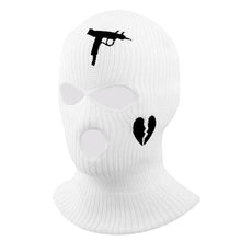 Load image into Gallery viewer, 1Pc Embroidery Balaclava Face Mask 3-Hole for Cold Weather, Winter Ski Mask for Men and Women Thermal Cycling Mask Christmas Gift Face Scarf Mask Sunscreen Dustproof Army Cycling Hunting Fishing Tactical Airsoft Hat
