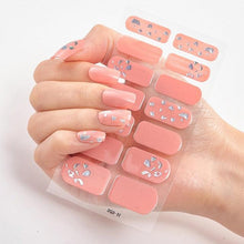 Load image into Gallery viewer, New Year Patterned Nail Decor Nail Polish Nail Art Stickers Full Beauty Sticker for Nails Nail Accessorie Christmas Nail Sticker 3D Nail Art Stickers Decal Slider Template Diy Nail Tool Decorations Nail Art Design Self Adhesive Luxury Designer Nail Sticke
