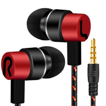 Load image into Gallery viewer, Sports Headphones Wired Gaming In Ear Earbuds Monitor Earphones With Mic Stereo Sound Volume Control  3.5mm Wired Headphones With Bass Earbuds Stereo Earphone Music Sport Gaming Headset With Mic Simple Earphones
