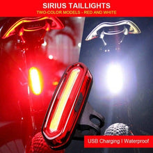 Load image into Gallery viewer, Bike Tail Light Ultra Bright USB Rechargeable LED Bicycle Rear Light 5 Light Mode Headlights High Visibility Bike Rear Light USB Rechargeable LED Bicycle Tail Light Waterproof Cycling Safety Flashlight With Multiple Modes
