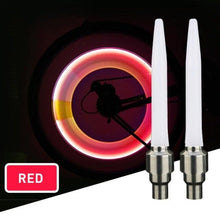 Load image into Gallery viewer, Colorful Wheel Light For Bike Bicycle Wheel Tire Lamp Bike Wheel Tire Cap Neon LED Light Lamp Safety Bicycle Bike Wheel Lights With Batteries At Night For Kids Mountain Bicycle Car Motorcycle
