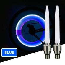 Load image into Gallery viewer, Colorful Wheel Light For Bike Bicycle Wheel Tire Lamp Bike Wheel Tire Cap Neon LED Light Lamp Safety Bicycle Bike Wheel Lights With Batteries At Night For Kids Mountain Bicycle Car Motorcycle
