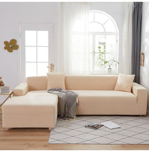 Load image into Gallery viewer, Elegant Elastic Sofa Covers Set for Living Room Chaise Lounge L Shape Corner Stretch Couch Armchair Slipcover Furniture Protector Shaped Sofa Cover Sectional Couch Cover for Living Room Fabric Chaise Lounge Slipcover
