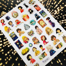 Load image into Gallery viewer, 3D Nail Art Stickers Decal Template Nail Tool Decorations Nail Slider  Metallic Nail Art Stickers Set Love Metal Nail Studs Decals for Women Nail Decorations Accessories Metal Curve Stripe Lines Design Letter Nail Sticker Decoration
