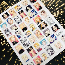 Load image into Gallery viewer, 3D Nail Art Stickers Decal Template Nail Tool Decorations Nail Slider  Metallic Nail Art Stickers Set Love Metal Nail Studs Decals for Women Nail Decorations Accessories Metal Curve Stripe Lines Design Letter Nail Sticker Decoration
