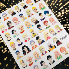 Load image into Gallery viewer, 3D Nail Art Stickers Decal Template Nail Tool Decorations Nail Slider  Metallic Nail Art Stickers Set Love Metal Nail Studs Decals for Women Nail Decorations Accessories Metal Curve Stripe Lines Design Letter Nail Sticker Decoration
