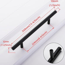 Load image into Gallery viewer, Stainless Steel Kitchen Door Cabinet T Bar Handle Pull Knob cabinet Knobs Furniture Handle Cupboard Drawer Handle Stainless Steel Hollow Bar Drawer Pulls Cupboard Knob for Kitchen Furniture Hardware
