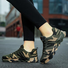 Load image into Gallery viewer, Unisex Running Sport Outdoor Sneakers Breathable Women Camouflage Green Walking Jogging Sneakers Fashion Lightweight Running Casual Sneakers For Workout
