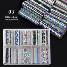 Load image into Gallery viewer, Nail Foils Marble Flower Series Iridescent Nail Art Transfer Sticker Paper Slider Nail Water Decal Design Manicures Decorations  Art Manicures Decoration New Gold Nail Transfer Foils for Nail Arts Nails Supply Holographic Effect Nail Art Foil Stickers Hol
