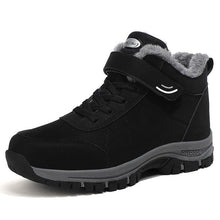Load image into Gallery viewer, Winter Womens Mens Boots Plush Leather Waterproof Climbing Hunting Shoes Unisex Lace-up Outdoor Warm Hiking Boot Warm Ankle Cushionable Non-Slip Fashion Booties For Outdoor Walking
