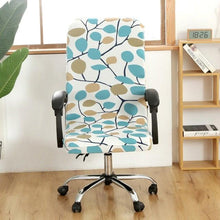 Load image into Gallery viewer, Office Chair Cover Jacquard Removable Gaming Computer Case Cushion Covers Dust Guards For Home Leisure Universal Size Modern Stretchable Cloth Polyester Universal Desk Task Chair Chair Covers Stretch Rotating Chair Slipcover
