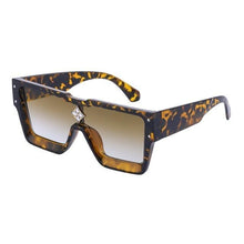 Load image into Gallery viewer, Oversized Square Shape Sunglasses For Women &amp; Men New  Luxury Design Sun Glasses For Female New Fashionable  Large Frame Silver Mirror Eyewear
