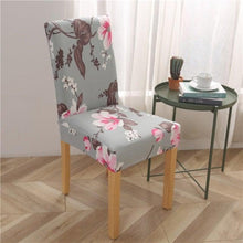 Load image into Gallery viewer, Printed Modern Chair Cover Spandex Stretch Elastic Chair Covers Seat Cover For Dining Room Hotel Wedding Banquet Cover Printed Stretchable Parson Chair Covers for Dining Room Pattern Stretch Dining Chair Slipcover Washable Removable for Kitchen
