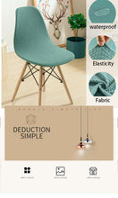 Load image into Gallery viewer, Waterproof Chair Cover for Shell Chair Washable Removable Armless Shell Seat Cover Banquet Home Modern Style for Kitchen Dining Room Chair Slipcovers Dining Chair Covers Parsons Chair Slipcover Stretch Chair Covers For Dining Room
