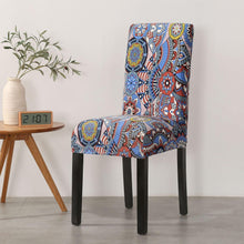 Load image into Gallery viewer, Print Pattened Dining Chair Cover Spandex Elastic Chair Slipcover Stretch Case For Chairs Wedding Hotel Banquet  Fit Stretch Short Dining Room Chair Covers with Printed Pattern Banquet Chair Seat Protector Slipcover For Home Party Hotel Wedding Ceremony
