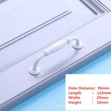 Load image into Gallery viewer, Handles Drawer Cabinet Furniture Kitchen Handles For Cabinet Knob Door Drawer Furniture Kitchen Knob Simplicity White Stainless Steel Hollow Tube  Bar Drawer Pulls Cupboard Knob For Kitchen Furniture Hardware
