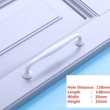Load image into Gallery viewer, Handles Drawer Cabinet Furniture Kitchen Handles For Cabinet Knob Door Drawer Furniture Kitchen Knob Simplicity White Stainless Steel Hollow Tube  Bar Drawer Pulls Cupboard Knob For Kitchen Furniture Hardware
