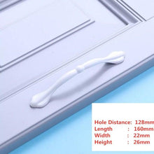 Load image into Gallery viewer, Handles Drawer Cabinet Furniture Kitchen Handles For Cabinet Knob Door Drawer Furniture Kitchen Knob Simplicity White Stainless Steel Hollow Tube  Bar Drawer Pulls Cupboard Knob For Kitchen Furniture Hardware
